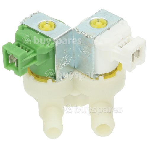 Electrolux Cold Water Double Solenoid Inlet Valve : 180DEG. With Protected Tag Fitting