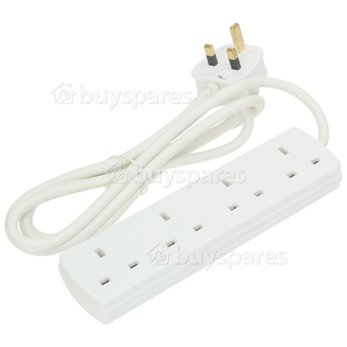 Lyvia 2m 4-Socket 13A Extension Non-Switch Lead