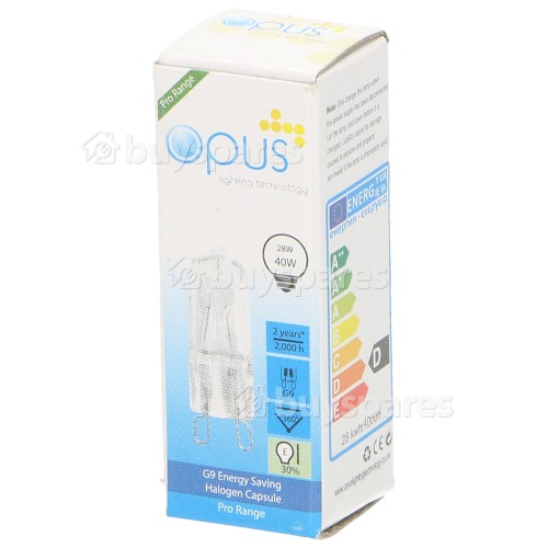 Ampoule Halogène Pour Four G9 40W 230V Smeg