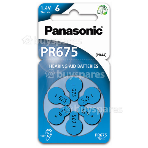 Panasonic PR675 Hearing Aid Battery