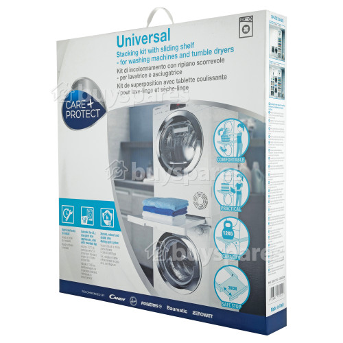 Care+Protect Universal Washing Machine & Tumble Dryer Stacking Kit With Sliding Shelf BuySpares