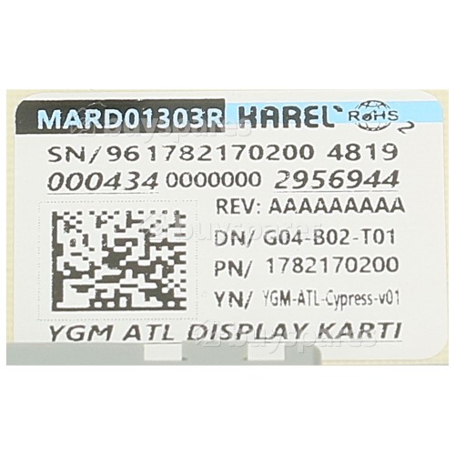 Beko Display PCB Module