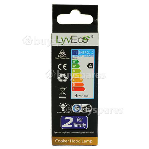 LyvEco 4W Cooker Hood Lamp Ses/E14 220-240V