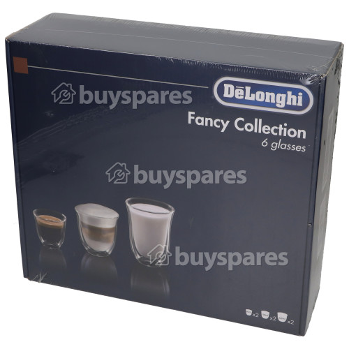 DeLonghi Fancy Collection - 6 Mixed Glasses – Whole Latte Love