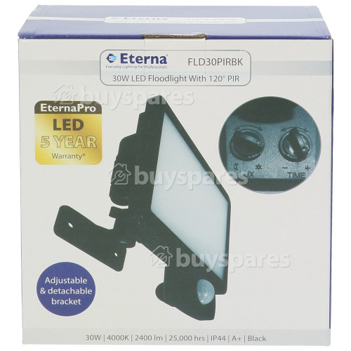 Eterna 30W LED Floodlight With PIR