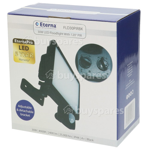 Eterna 30W LED Floodlight With PIR