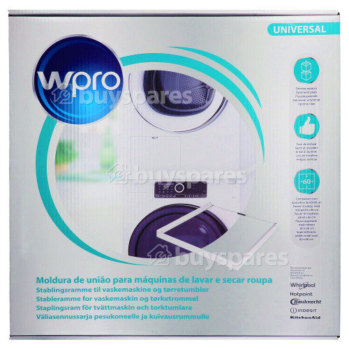 Kit De Superposición Universal De Lavadora Secadora Wpro