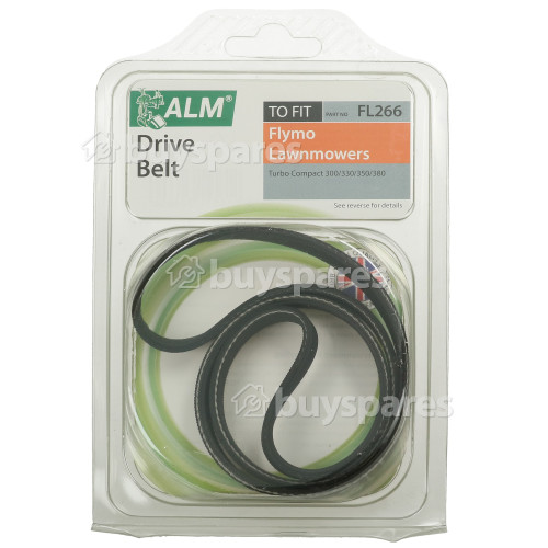 Flymo FL266 Poly-Vee Drive Belt : T/f Flymo FL266 Poly Drive Belt For Turbo Compact 300/330/350/380: