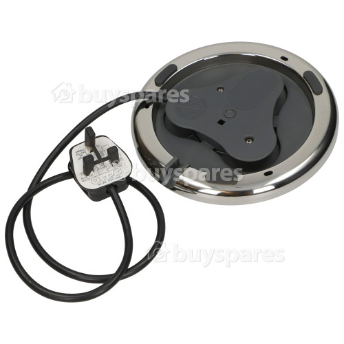 Kenwood Powerbase Assembly Complete - 2.2KW - Polished Stainless Steel - Uk Plug