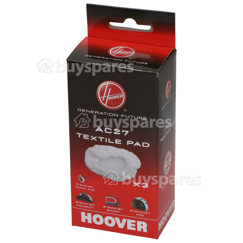 Hoover AC27 Microfibre Steam Mop Cloth Pad (Pack Of 3)