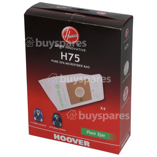 Hoover H75 confezione da 4 sacchetti per aspirapolvere A Cubed Silence