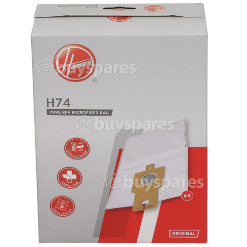 Hoover Vacuum Cleaner H74 Mircofibre Dust Bags (Pack Of 4)
