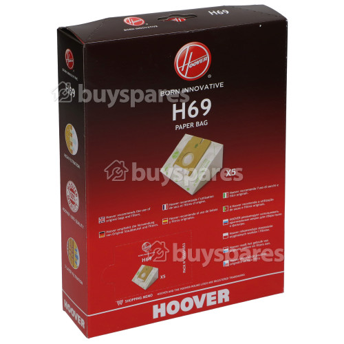 Hoover H69 Dust Bag (Pack Of 5)