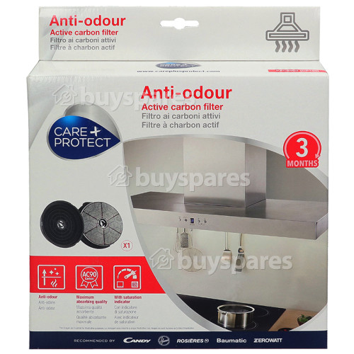 Filtre Anti-odeurs Au Charbon Actif Compatible Pour Hotte D'aspiration CP180 Care+Protect