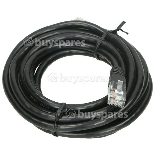 CAT6 RJ45 Patch Lead: Black: 5m