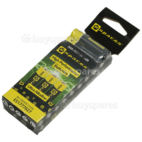 Batterie Espares Ultra Alcaline AAA/LR03 - Confezione Da 20 Edison