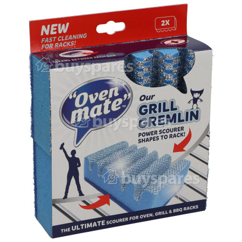 Oven Mate Grill Gremlin Power Scourer (Pack Of 2)