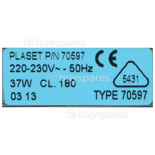 Electrolux Fan Motor : Plaset Type 70597 37W