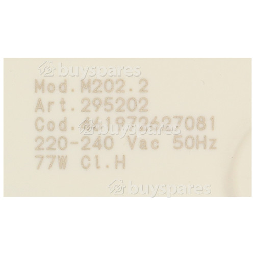 Neutral Recirculation Pump Assembly : MOD. M202.2 ART. 295202 77W 220/240V