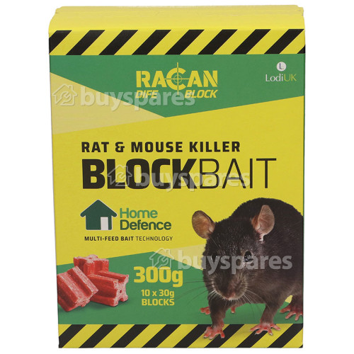 Racan Home Friendly Dife Rat & Mouse Killer Block (10 X 30g) Pest Control)