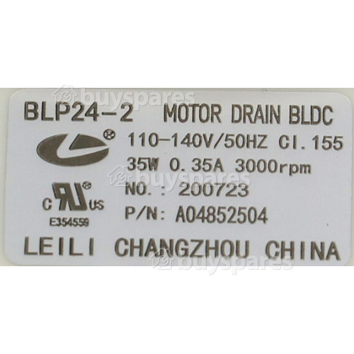 AEG Drain Pump : Leili Changzhou BLP-2 A04852503 35W