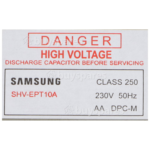 Samsung MC32F606TCT Transformer HV : SHV-EPT10A | BuySpares