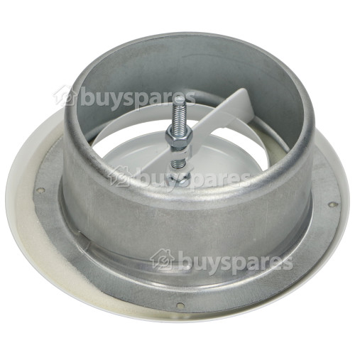 100mm Metal Ceiling Air Extract Valve - White Powder Coated