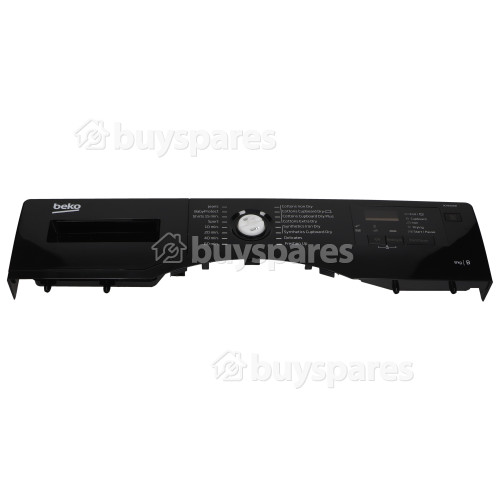 Beko Control Panel Fascia Assembly - Black