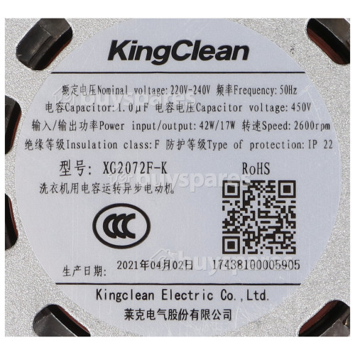 Fan Motor Assembly MDI17438100005905 | BuySpares 