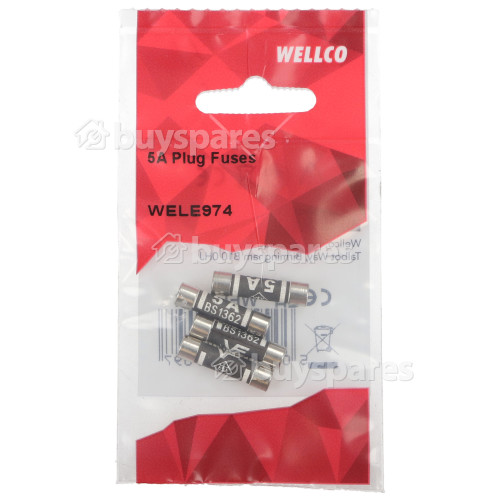 Wellco 5A Plug Top Fuses