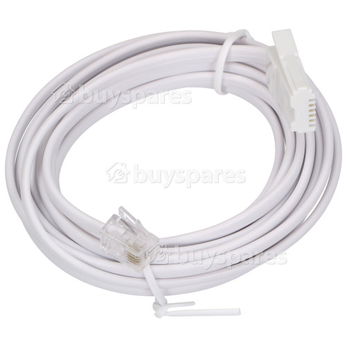 Câble RJ45 RJ11 téléphone 3m blanc