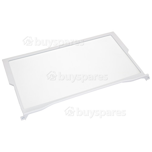 Ignis Fridge Upper Glass Shelf : 475x288mm Max. Inc. Trims