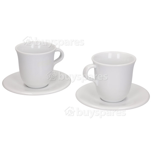Braun Ceramic Cappuccino Cups X2