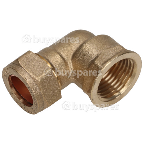 Brass 15mm X 1/2" Female 90° Elbow