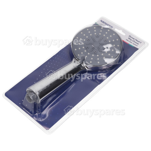 Chrome 5 Way Shower Head