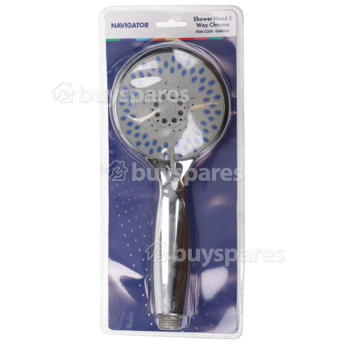 Chrome 3 Way Shower Head