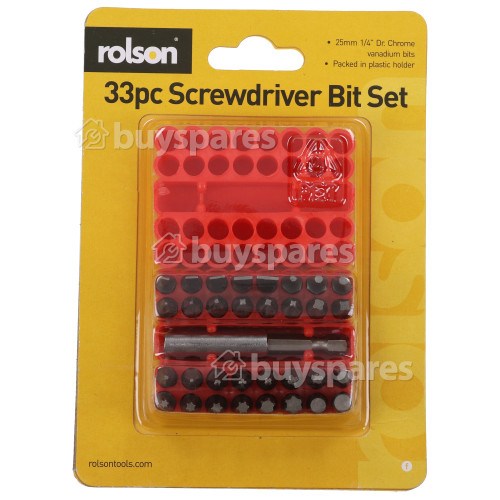 Rolson Screwdriver Bit Set