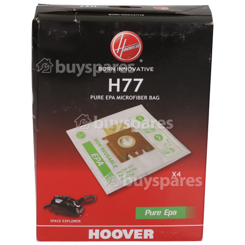 Hoover H77 Disposable Filter Dust Bags - Pack Of 4