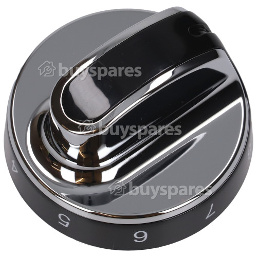 Stoves Grill Control Knob Black / Chrome BuySpares