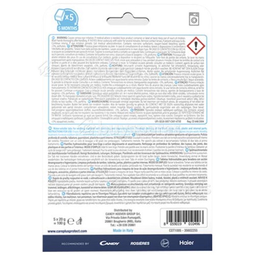 Care+Protect Washing Machine Cleaning Tablets (Pack Of 5)