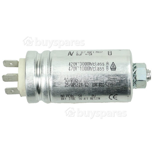 White Knight C44A7W Capacitor 8UF BuySpares
