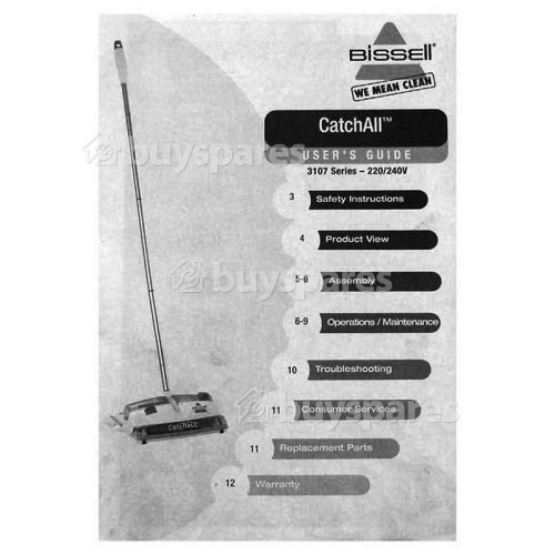 Bissell Catch All 3107E User's Guide