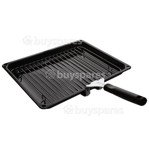 MR90CEMX Grill Pan Tray Includes Handle & Grid : 365x290mm