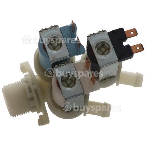 Valvola Di Ingresso Tripla Solenoide Dell'acqua Fredda Della Lavatrice - 2x180° 1x90° E 12 Fori D'uscita Hoover