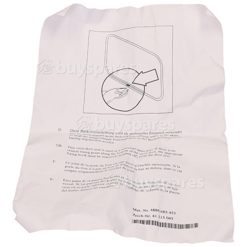 Bosch Oven Door Seal Gasket : 42x32cm