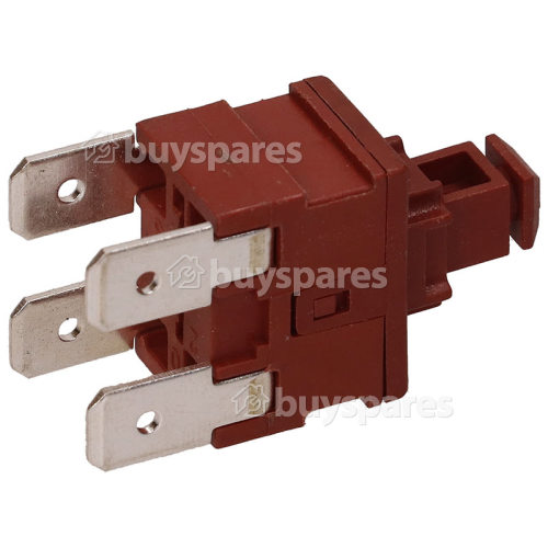Bouton Poussoir / Interrupteur 4 Connecteurs ( Carr&eacute; ) Pour Lave-vaisselle