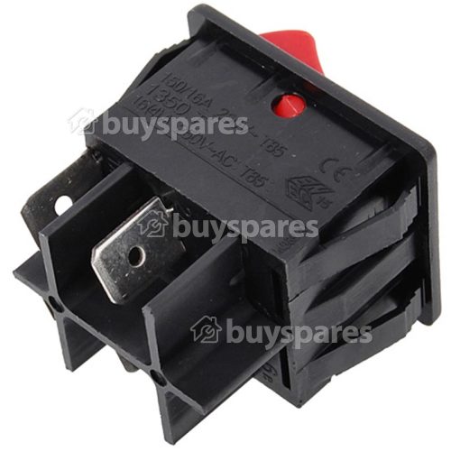 Numatic Red On/Off Rocker Switch : 4Tag