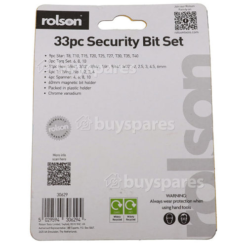 Rolson Security Bit Set