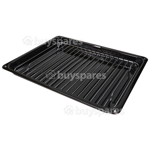 Grill Pan Tray Set : Inc. Handle & Grid 366 X 293 X 40mm