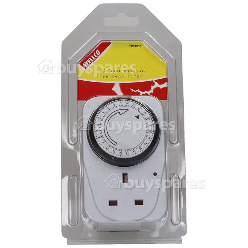 Wellco 24 Hour Plug-In Segment Timer - UK Plug